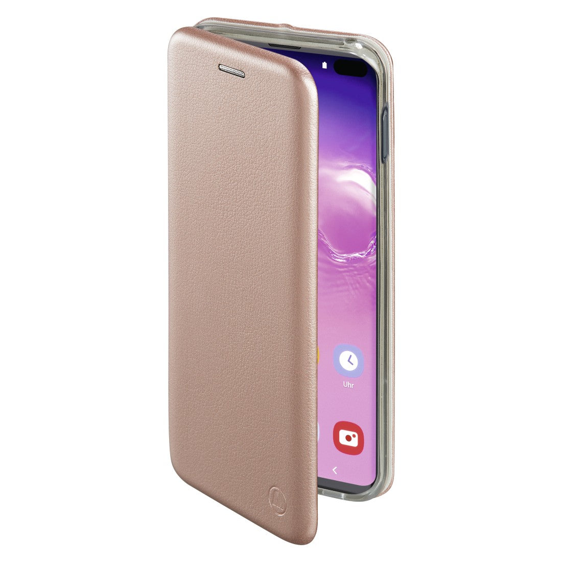 Husa de protectie Kaveny compatibila cu Huawei P30 Lite Magnet Book Case Roz-Auriu