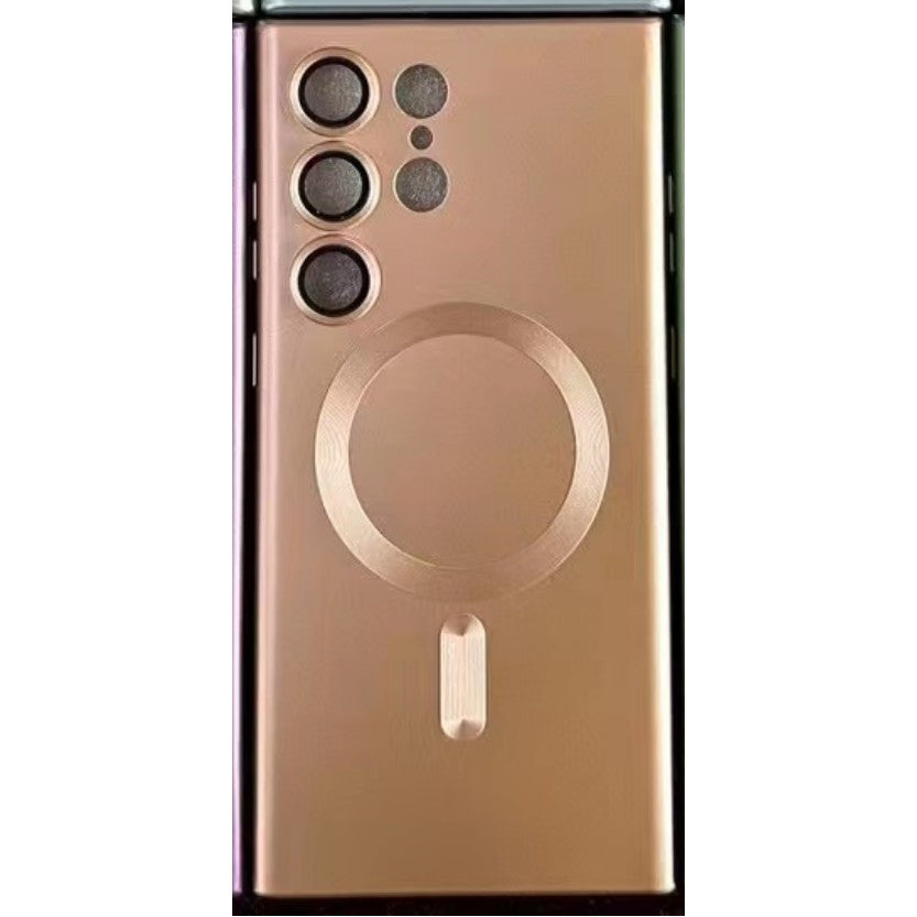 Husa de protectie Kaveny, cu incarcare Wireless, Tehnologie Magsafe, pentru  Samsung Galaxy S23 Plus , Rose Gold