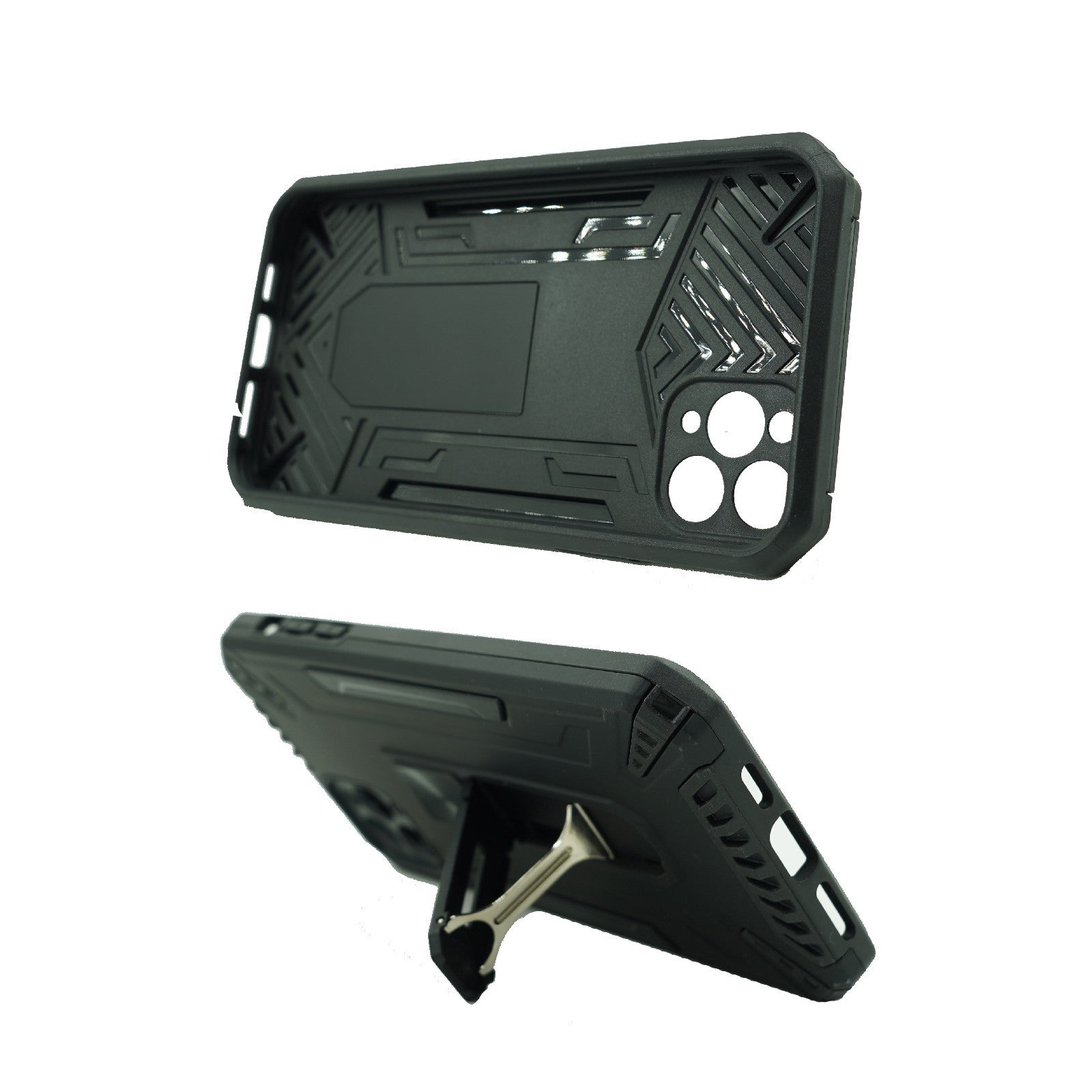 Husa de protectie Kaveny pentru Apple iPhone 12 Mini Defender Model 4 cu suport, Negru