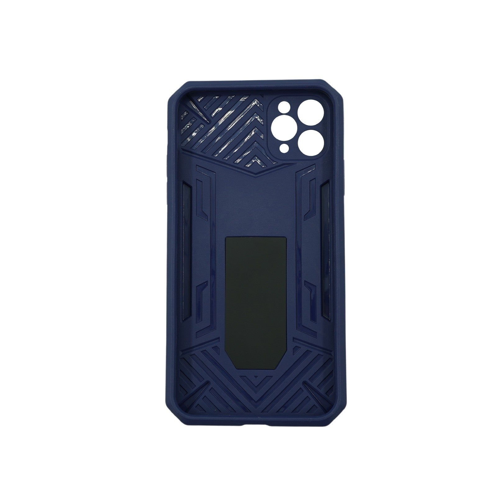 Husa de protectie Kaveny pentru Apple iPhone 12 Pro Max Defender Model 4 cu suport, Albastru inchis