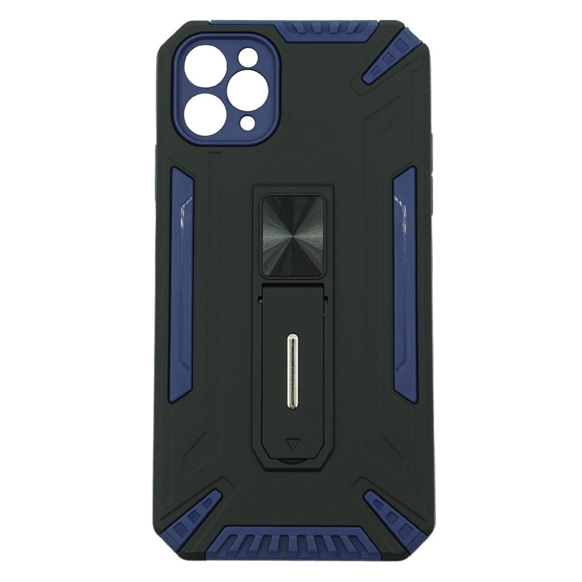 Husa de protectie Kaveny pentru Apple iPhone 12 Pro Max Defender Model 4 cu suport, Albastru inchis