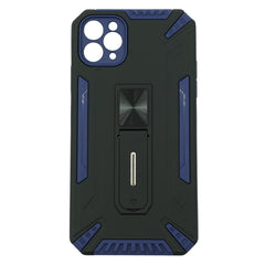 Husa de protectie Kaveny pentru Apple iPhone 12 Pro Max Defender Model 4 cu suport, Albastru inchis