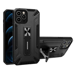 Husa de protectie Kaveny pentru Apple iPhone 13 Defender Sergeant Brave cu suport,Negru