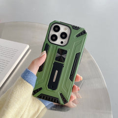 Husa de protectie Kaveny pentru Apple iPhone 13 Defender Sergeant Brave cu suport,Verde