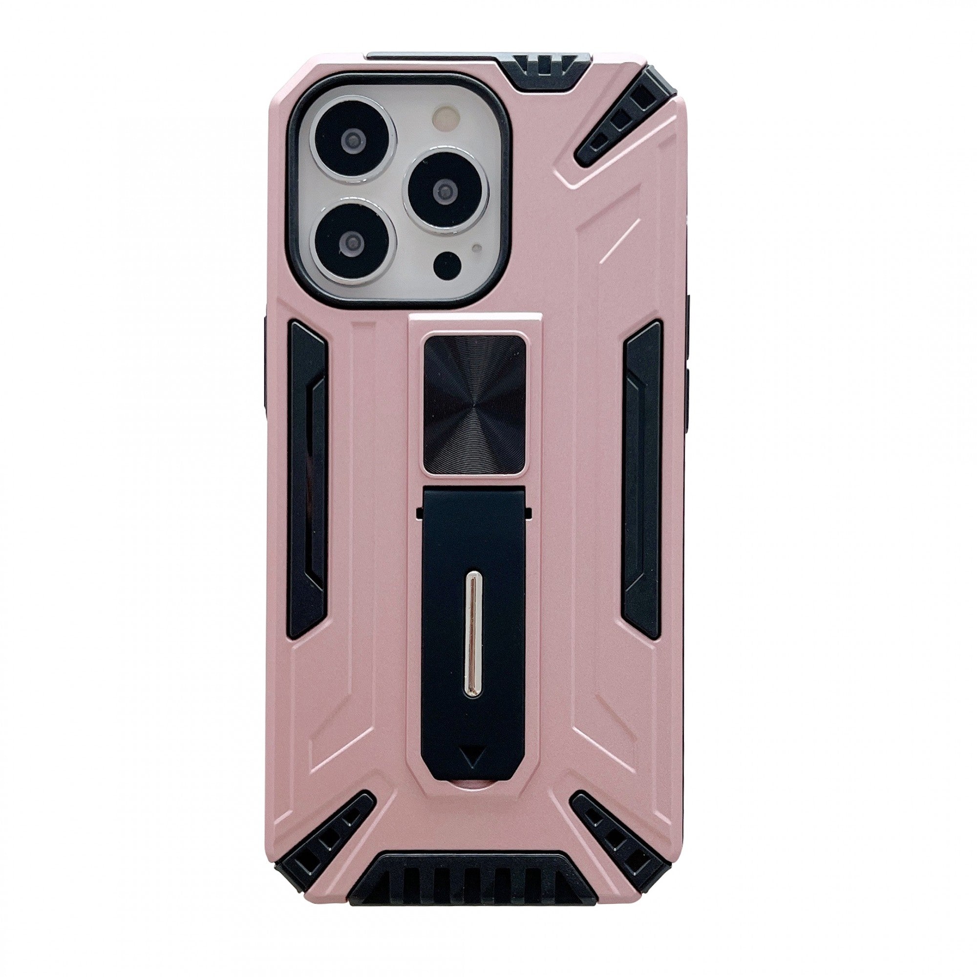 Husa de protectie Kaveny pentru Apple iPhone 13 Mini Defender Sergeant Brave cu suport,Roz Auriu