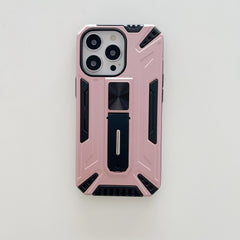 Husa de protectie Kaveny pentru Apple iPhone 13 Pro Defender Sergeant Brave cu suport,Roz Auriu