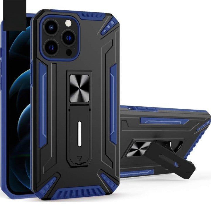 Husa de protectie Kaveny pentru Apple iPhone 13 Pro Max Defender Sergeant Brave cu suport,Albastru