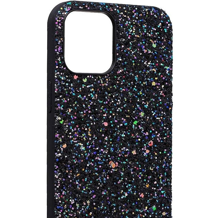 Husa de Protectie, Kaveny, pentru Apple iPhone SE 2020, Sclipici, TPU, Negru