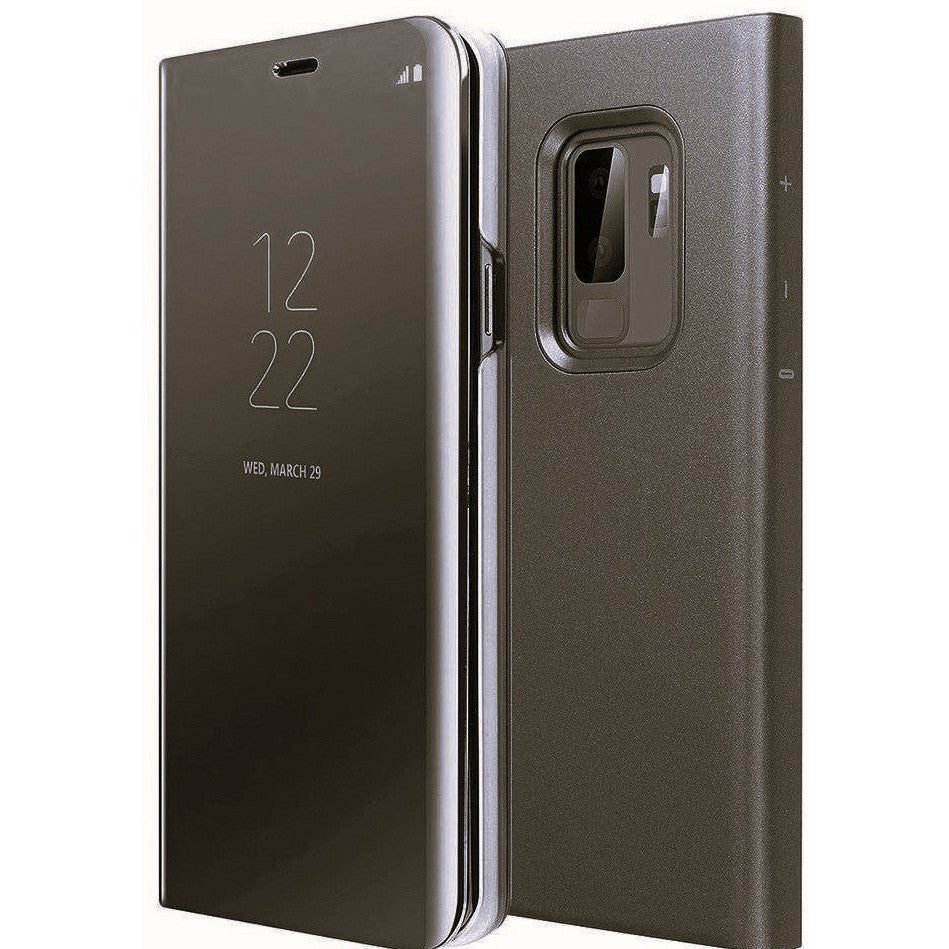 Husa de Protectie, Kaveny, pentru Samsung Galaxy A50, Capac Oglinda, din Plastic, Negru