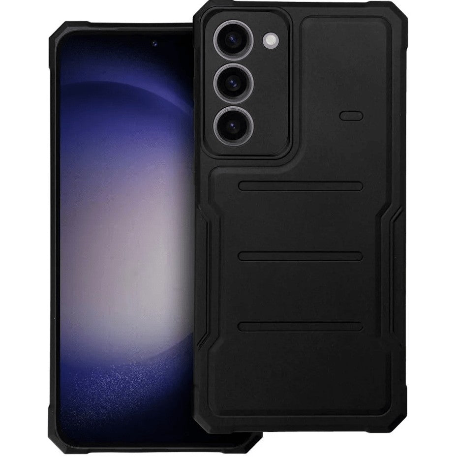 Husa de Protectie, Kaveny, pentru Samsung Galaxy S10 Lite, Defender Model 1, silicon, plastic, Negru