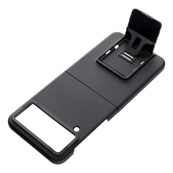 Husa de Protectie, Kaveny, pentru Samsung Galaxy Z Flip 4 5G, din PC, cu Pliere Tridimensionala, Multifunctionala, Negru