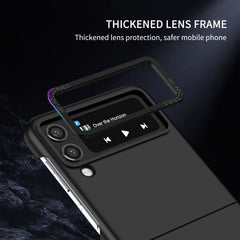 Husa de protectie Kaveny, Pliere Tridimensionala, Multifunctionala, PC, pentru  Samsung Galaxy Z Flip 3 , Negru