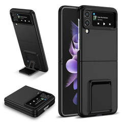 Husa de protectie Kaveny, Pliere Tridimensionala, Multifunctionala, PC, pentru  Samsung Galaxy Z Flip 3 , Negru