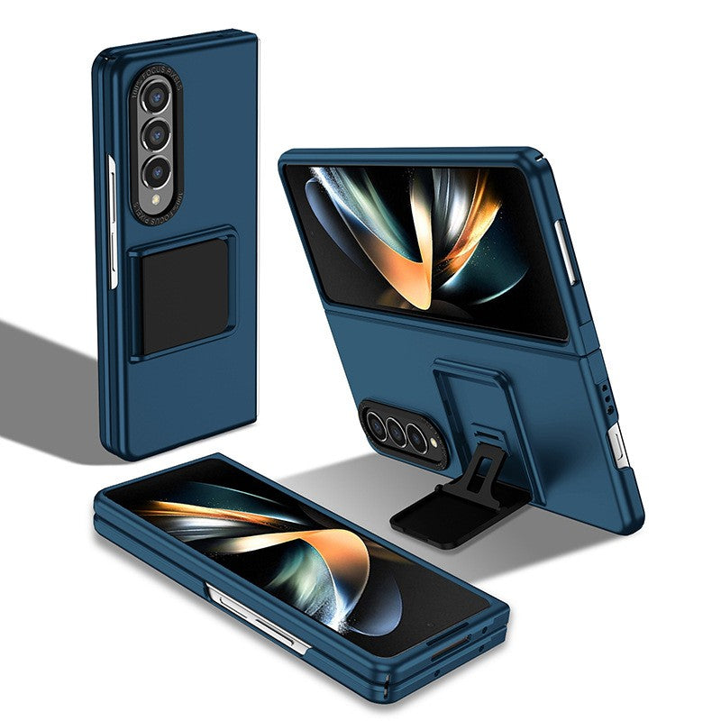 Husa de protectie Kaveny, Pliere Tridimensionala, Multifunctionala, PC, pentru Samsung Galaxy Z Fold 4 5G, Albastru