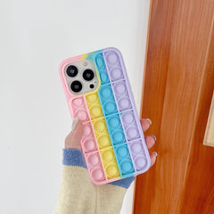 Husa de protectie Kaveny Pop It compatibila cu Apple iPhone 13,Model 8,Multicolor