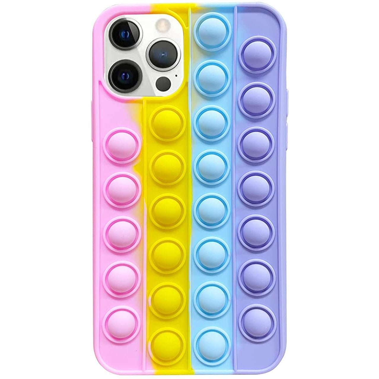 Husa de protectie Kaveny Pop It compatibila cu Apple iPhone 13 Pro Max,Model 8,Multicolor