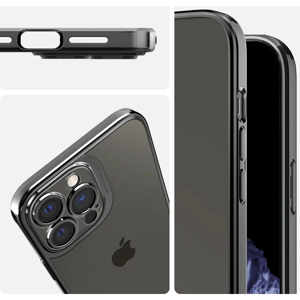 Husa de Protectie, Kaveny, Bracket Series, pentru Apple iPhone 14, cu Suport si Protectie Camera, Negru