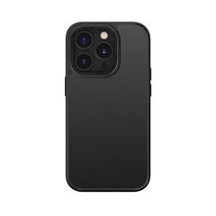 Husa de protectie pentru iPhone 14 Pro Max, cu suport metalic pentru camera, Bracket Series, Kaveny, Protectie Antisoc, PC mat, silicon moale pe margini, Negru