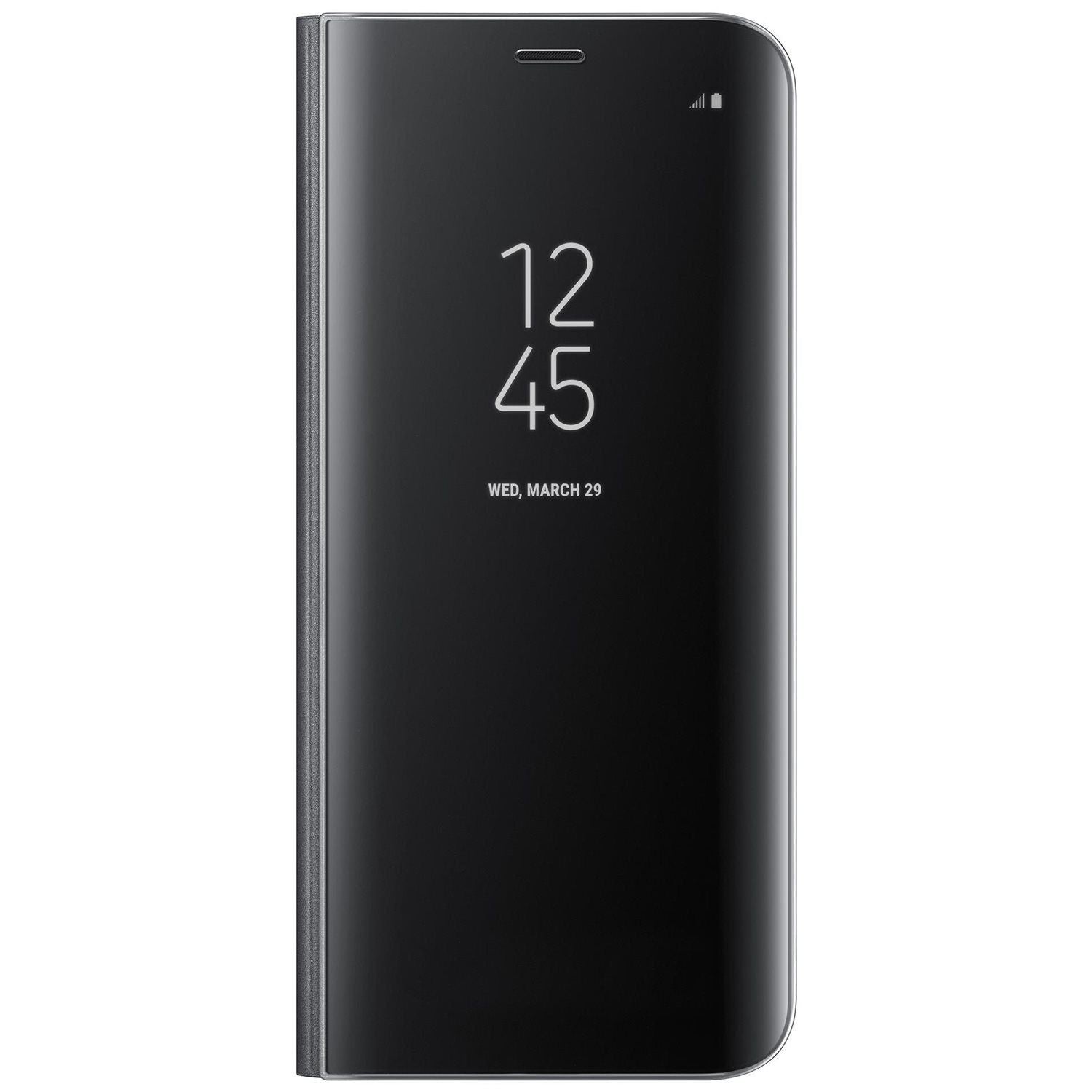 Husa de protectie pentru Samsung Galaxy S7 Edge Flip Cover Oglinda Negru