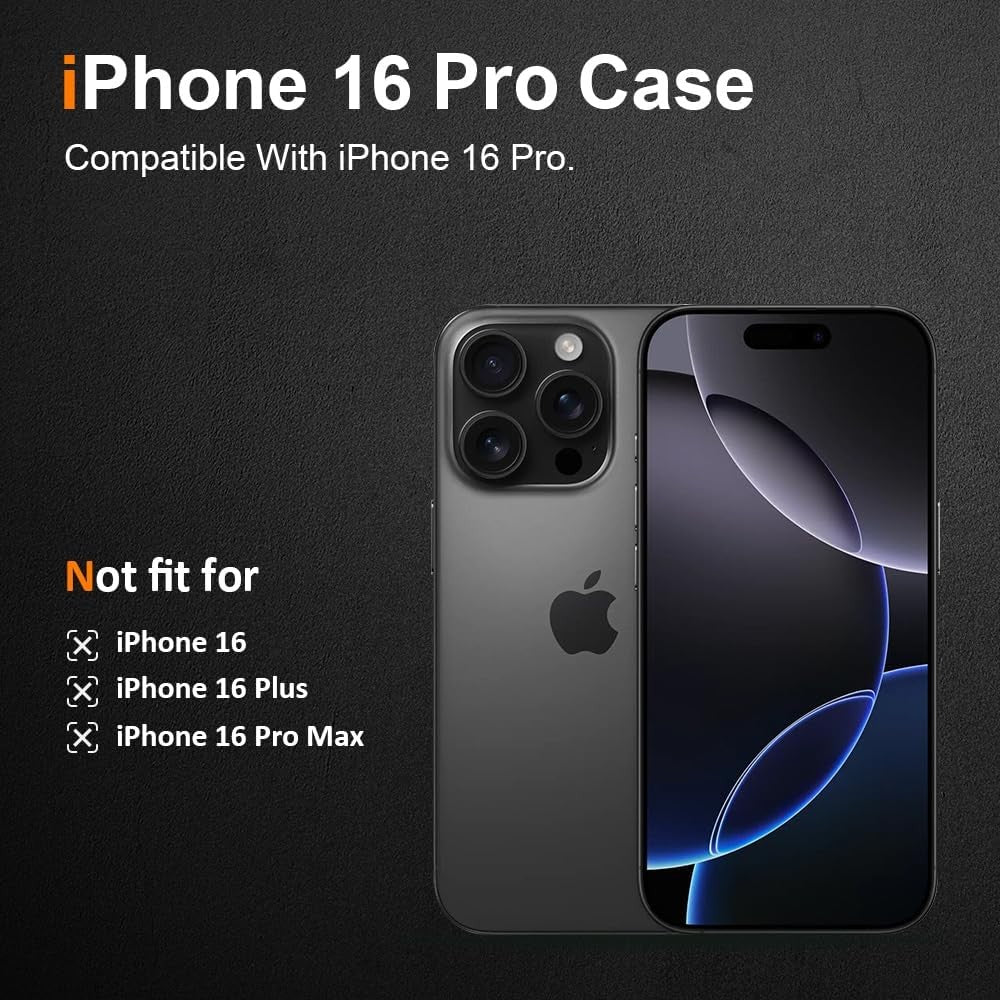 Husa de Protectie din Silicon, pentru Apple iPhone 16 Pro, PC, Antisoc, Rezistenta la Impact, Transparenta