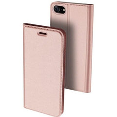 Husa de Protectie Tip Carte, Kaveny, pentru Apple iPhone 7/8/SE 2020, Capac Oglinda, din Piele Ecologica si PC, Auriu