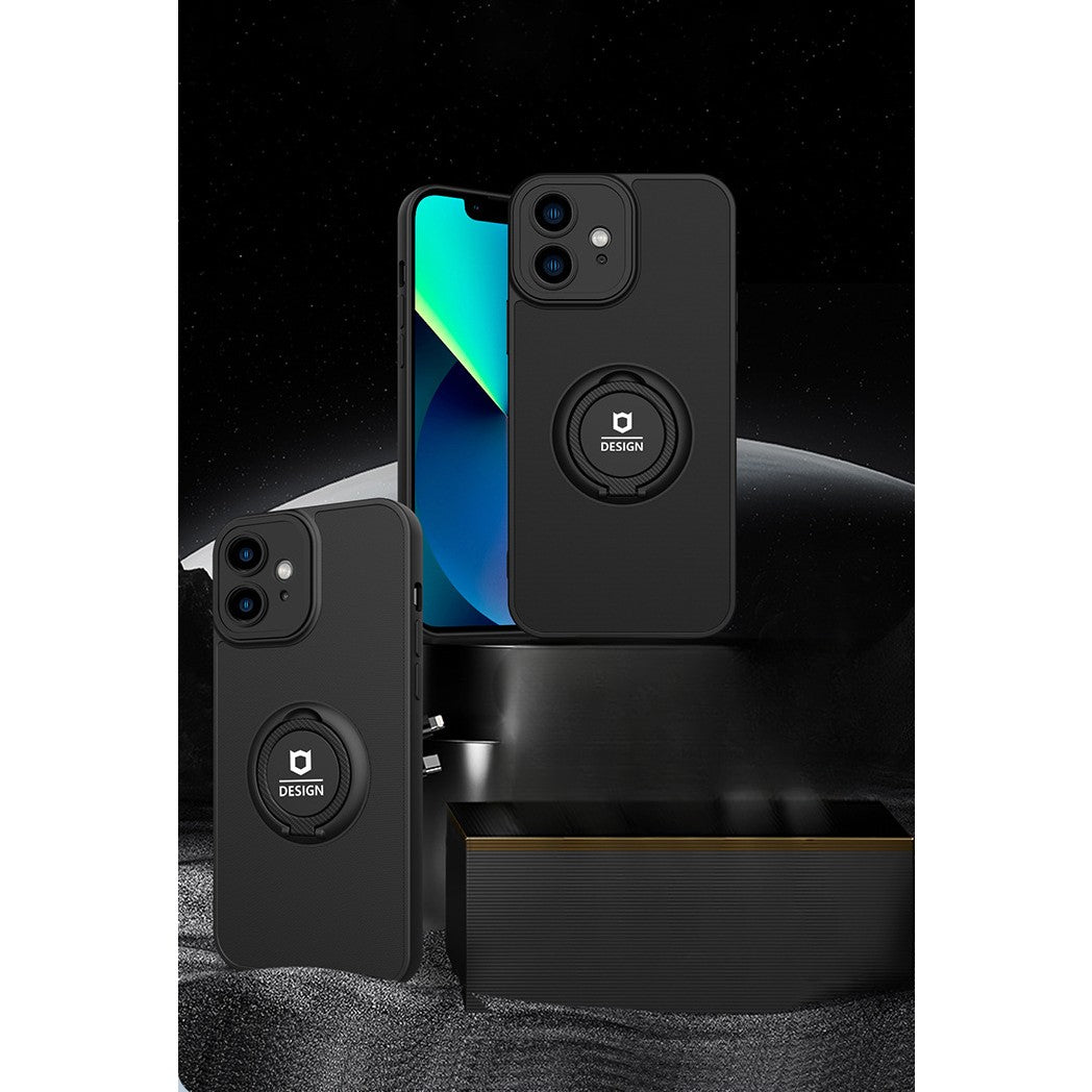 Husa Telefon Eagle Eye, Kaveny, Compatibila Samsung A52 5G, cu Suport Auto Magnetic si Inel, Negru