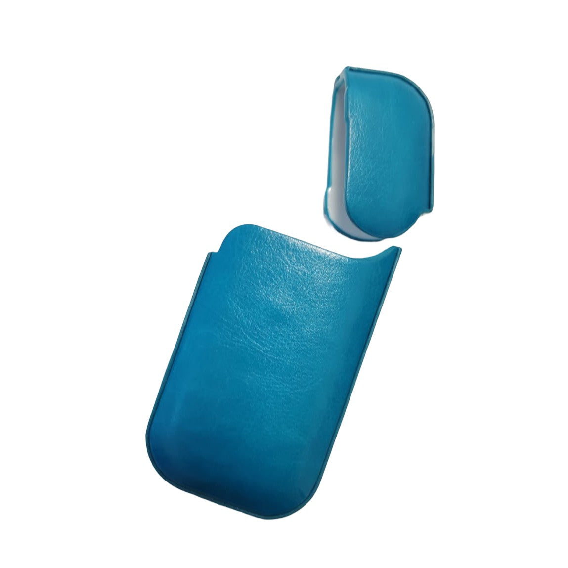 Husa Kaveny pentru IQOS 2.4 Plus, Capac de Protectie, Anti Soc si Zgarieturi, din Piele Ecologica, 43 g, 12 x 6 x 2.5 cm, Turcoaz