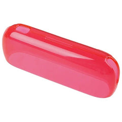 Husa Kaveny pentru IQOS Iluma, de Protectie, Anti Soc si Zgarieturi,din Plastic, 12.5 x 4.2 cm, Rosu Transparent