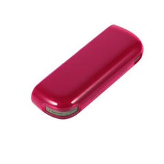 Husa Kaveny pentru IQOS Iluma, de Protectie, Anti Soc si Zgarieturi,din Plastic, 12.5 x 4.2 cm, Rosu Transparent