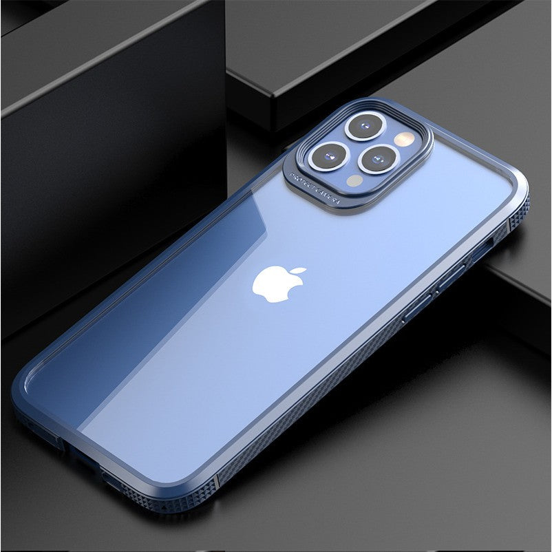 Husa Hibrid Defender MG Series pentru iPhone 14 Pro, Kaveny, Protectie Antisoc, Albastru
