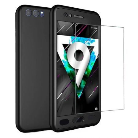 Husa Huawei Honor V9 Full Cover 360 Negru + Folie de protectie