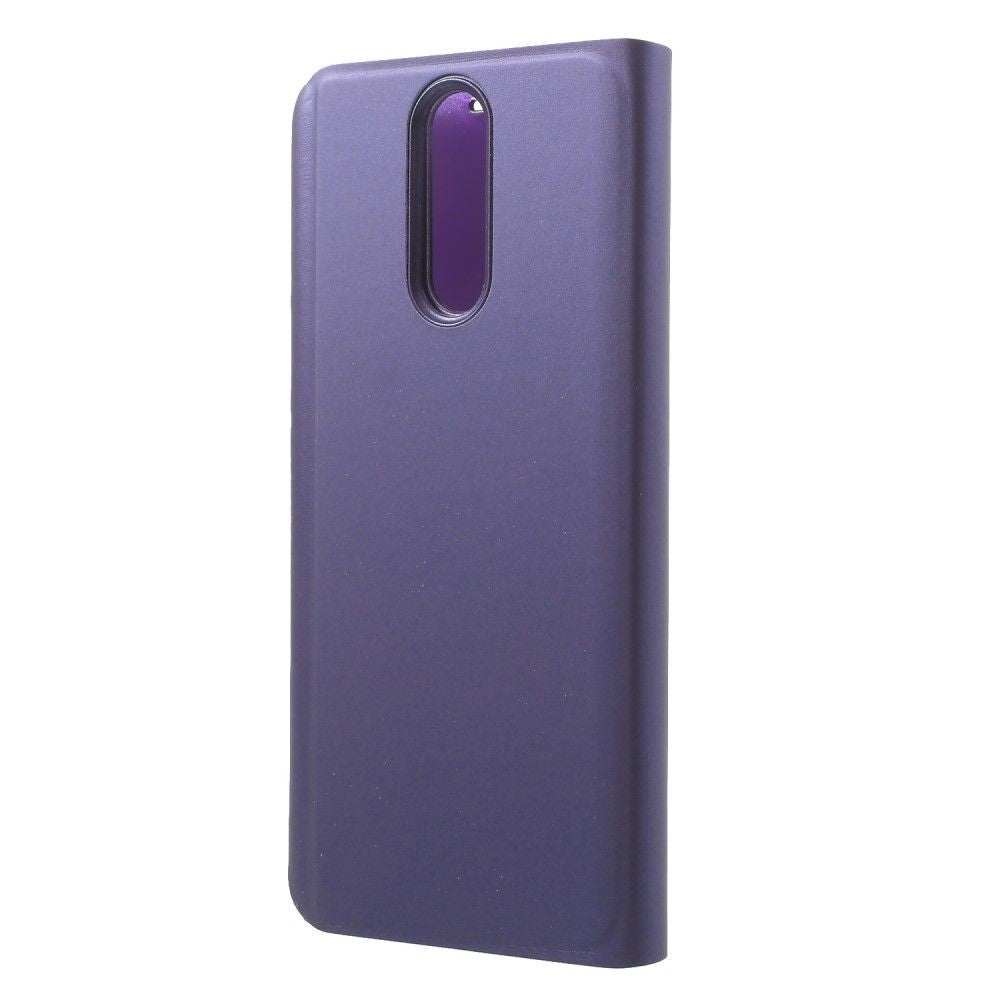 Husa Tip Carte, Kaveny, Compatibila cu Huawei Mate 10 Lite, Flip Cover Oglinda, Violet