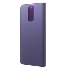 Husa Tip Carte, Kaveny, Compatibila cu Huawei Mate 10 Lite, Flip Cover Oglinda, Violet
