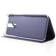 Husa Tip Carte, Kaveny, Compatibila cu Huawei Mate 10 Lite, Flip Cover Oglinda, Violet
