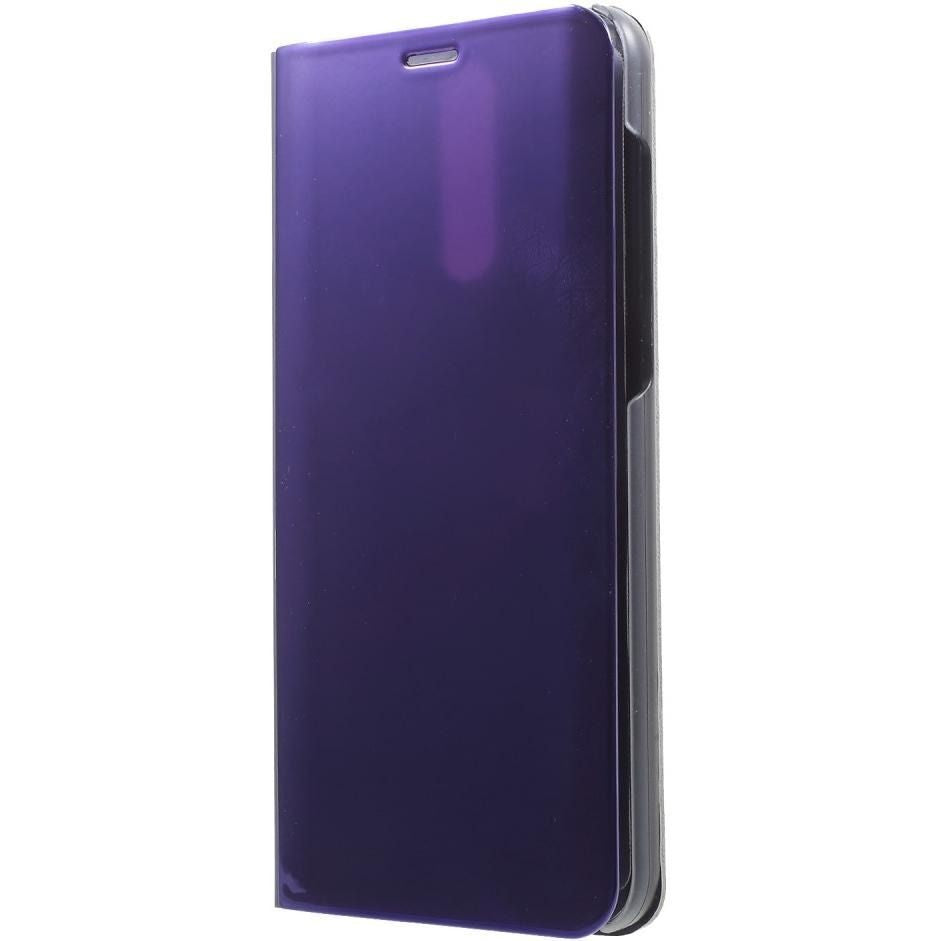 Husa Tip Carte, Kaveny, Compatibila cu Huawei Mate 10 Lite, Flip Cover Oglinda, Violet