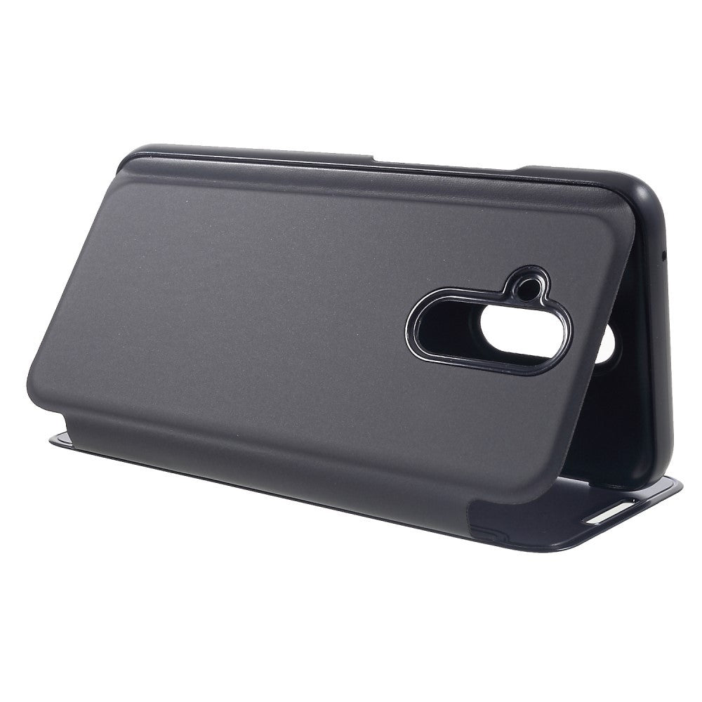 Husa Huawei Mate 20 Lite Flip Cover Oglinda Negru