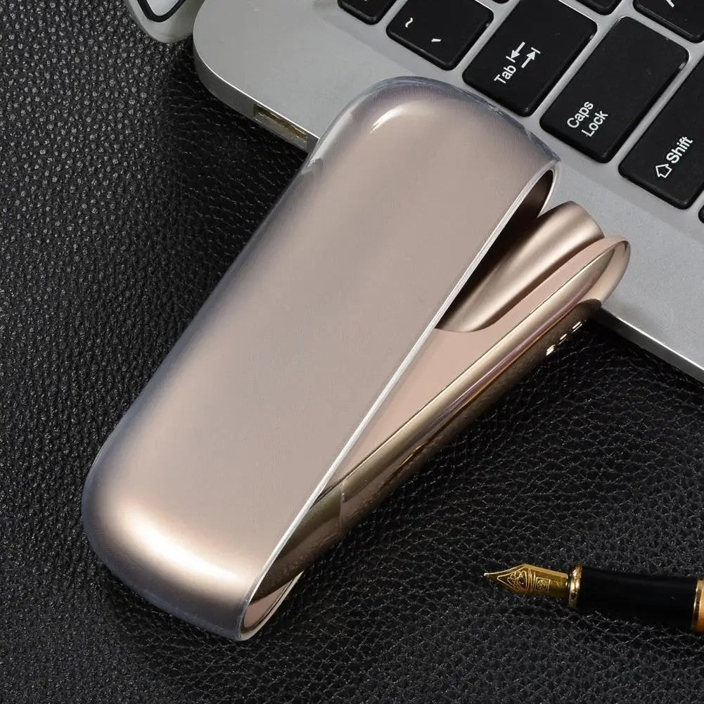 Husa Kaveny pentru IQOS 3.0 DUO, de Protectie, Anti Soc si Zgarieturi, din Silicon, 12 x 4.5 cm, Transparent