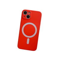 Husa MagSafe pentru Apple iPhone 13 Pro, Silicon, Protectie pentru camera, Magnetica, Incarcare Wireless,  Kaveny, Rosu