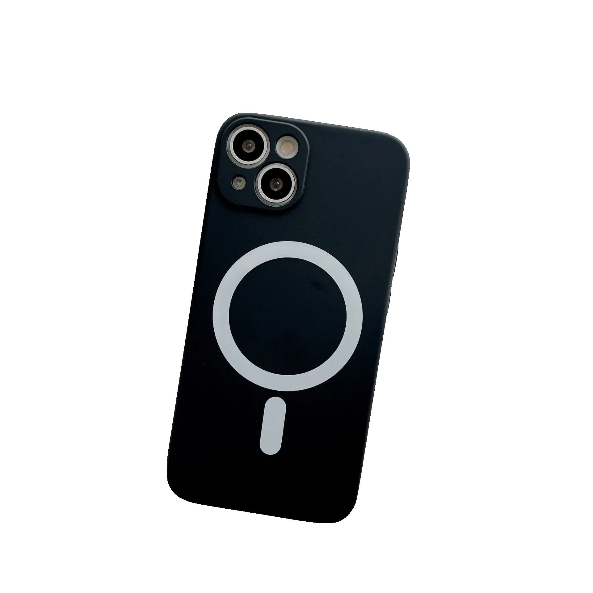 Husa MagSafe pentru Apple iPhone 12 Pro, Silicon, Protectie pentru camera, Magnetica, Incarcare Wireless,  Kaveny, Negru