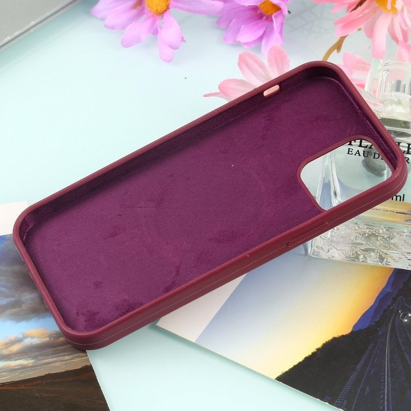 Husa MagSafe liquid large hole magnetic shell pentru Apple iPhone 14, Full Cover, Liquid Silicone, Magnetica, Incarcare Wireless, Kaveny, Mov