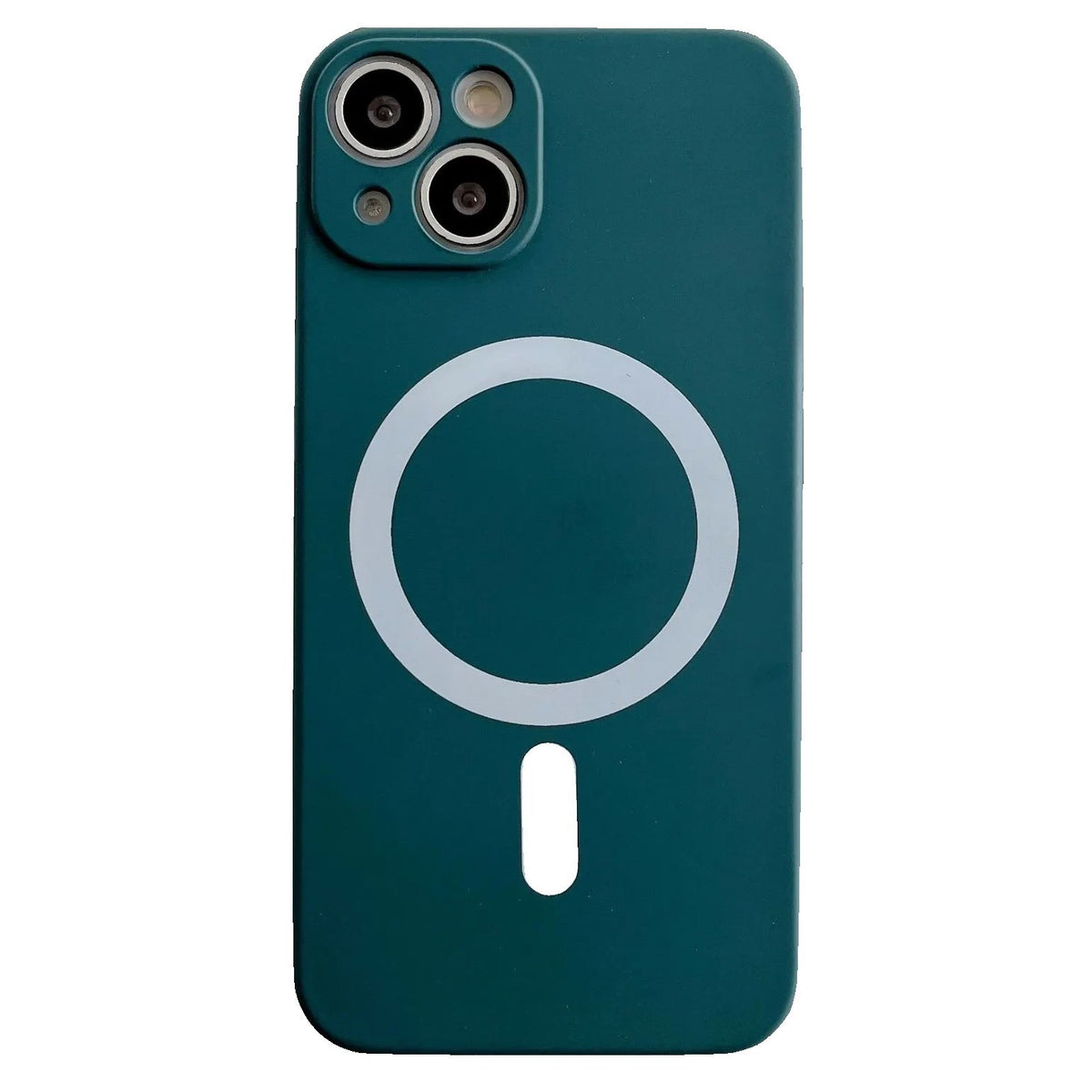 Husa MagSafe pentru Apple iPhone 11, Silicon, Protectie pentru camera, Magnetica, Incarcare Wireless,  Kaveny, Verde