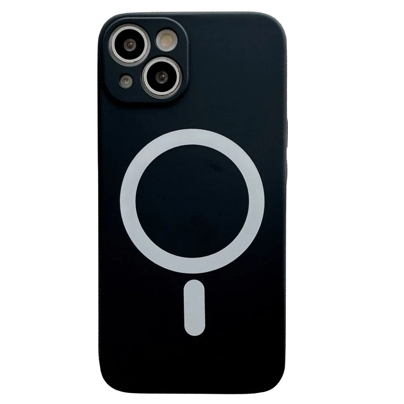 Husa MagSafe pentru Apple iPhone 12, Silicon, Protectie pentru camera, Magnetica, Incarcare Wireless,  Kaveny, Negru