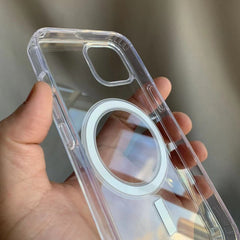 Husa MagSafe Silicone Acryl pentru iPhone 14 Pro, Kaveny, ambalaj Blister Transparenta