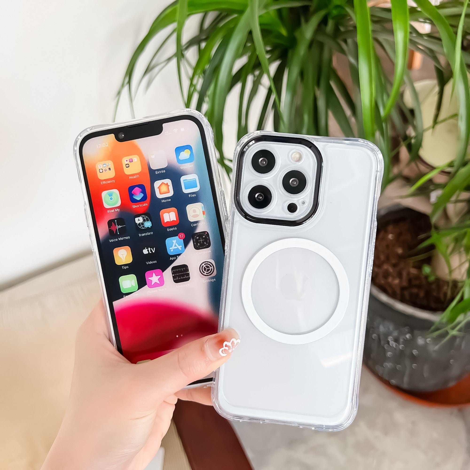 Husa MagSafe Silicone pentru iPhone 12 Pro Max, Kaveny, Transparenta, Magnetica, Extra Protectie Camera Negru