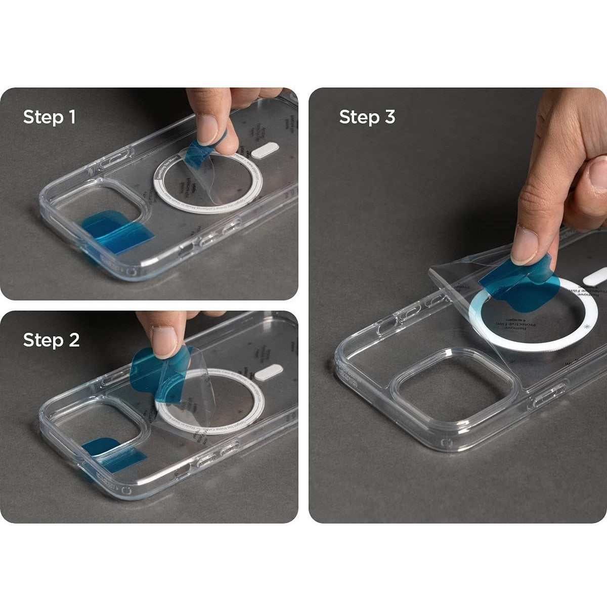 Husa MagSafe Silicone pentru iPhone 14 Pro, Kaveny, Transparenta