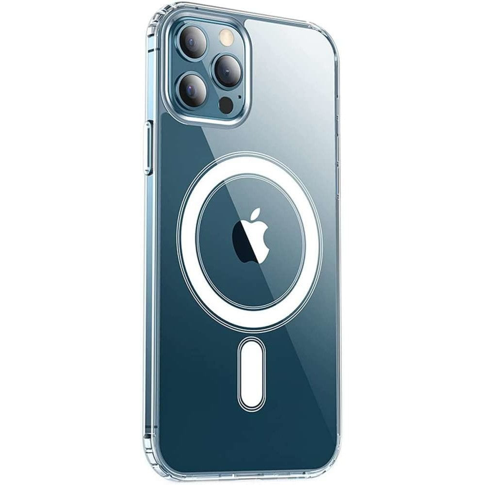 Husa MagSafe Silicone pentru iPhone 14 Pro, Kaveny, Transparenta