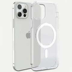 Husa MagSafe Silicone pentru iPhone 14 Pro Max, Kaveny, Transparenta