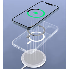 Husa MagSafe Silicone pentru iPhone 14 Pro Max, Kaveny, Transparenta