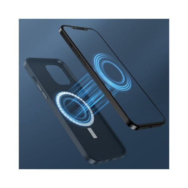 Husa protectie Kaveny pentru iPhone 14 Pro Mag Safe, 2 in 1 incarcare si magnet, Soft silicone, Verde