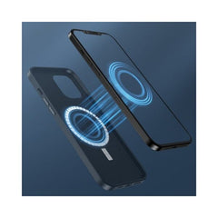 Husa protectie Kaveny pentru iPhone 14 Mag Safe, 2 in 1 incarcare si magnet, Soft silicone, Verde